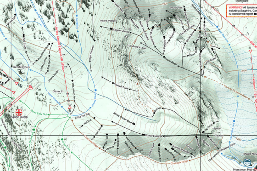 Blackcomb Mountain Ski Map V3.0                     
