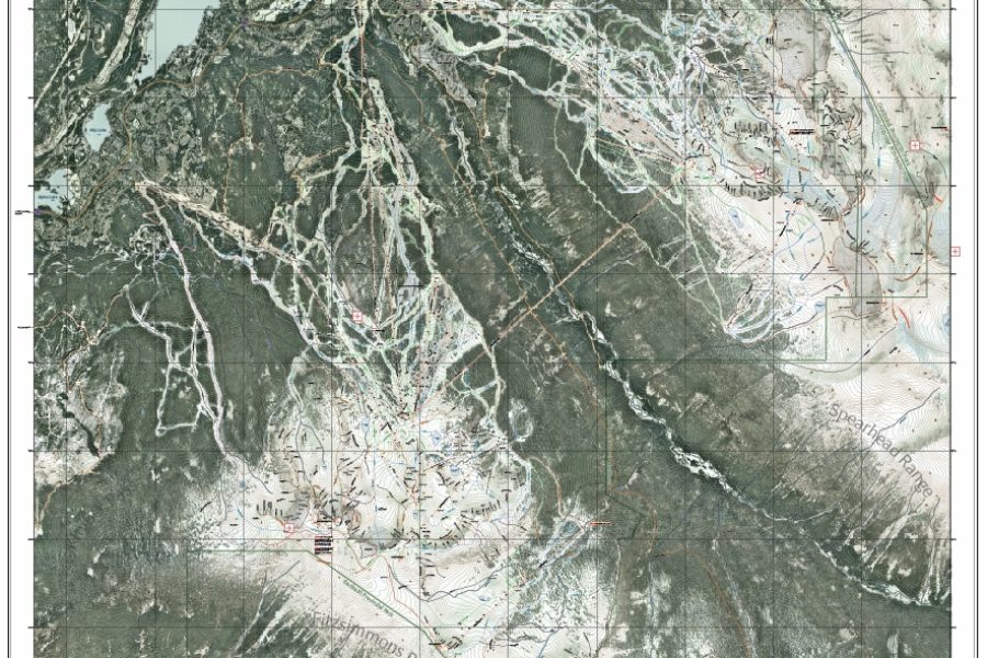 Whistler and Blackcomb Mountain Ski Map